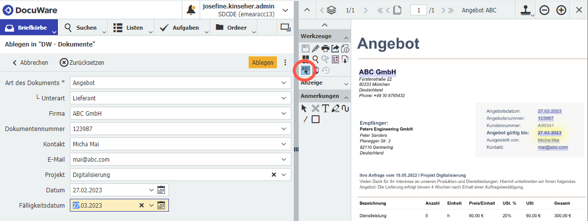 One Click Inexing Toolbar DE